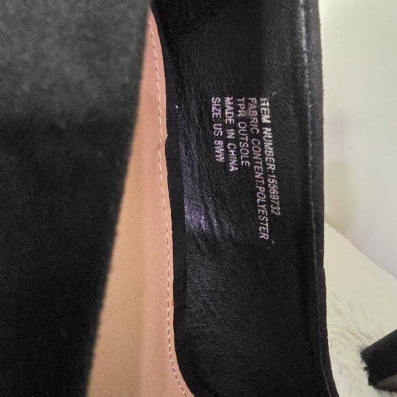 Torrid - 8 - Black Vegan Suede - Platform Peep Toe Heel - Picture 11 of 16